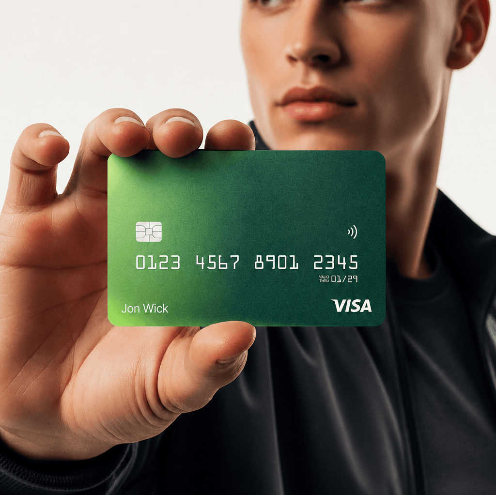 Axoss Bank custom card visual